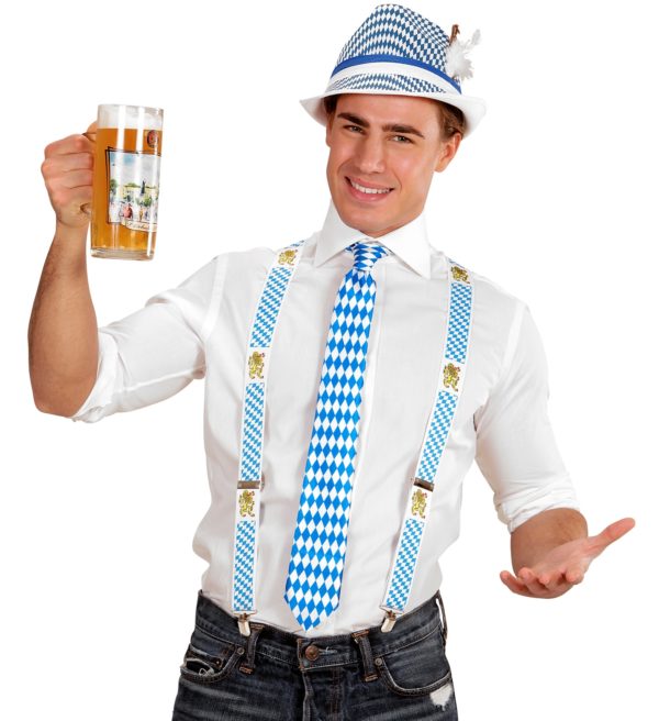 ACCESSOIRES DE FETE-CRAVATE-CRAVATE BAVAROISE-ACCESSOIRES BAVAROIS-OKTOBERFEST