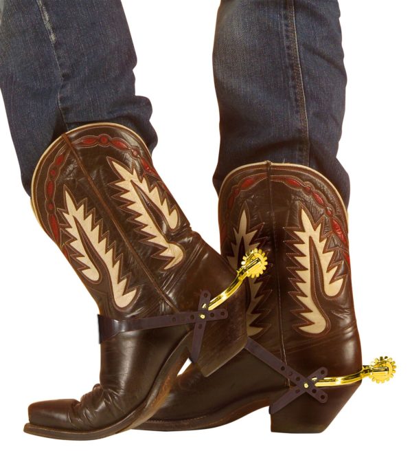 ACCESSOIRES DE FETE-EPERONS OR-COW BOY-ACCESOIRES COW BOY