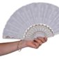 ACCESSOIRES DE FETE-EVENTAIL-EVENTAIL BLANC-ACCESSOIRES PAYS