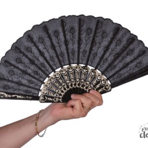 ACCESSOIRES DE FETE-EVENTAIL-EVENTAIL NOIR-ACCESSOIRES PAYS