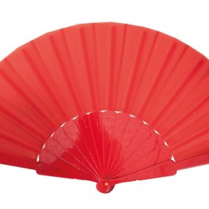 ACCESSOIRES DE FETE-EVENTAIL ROUGE-EVENTAIL