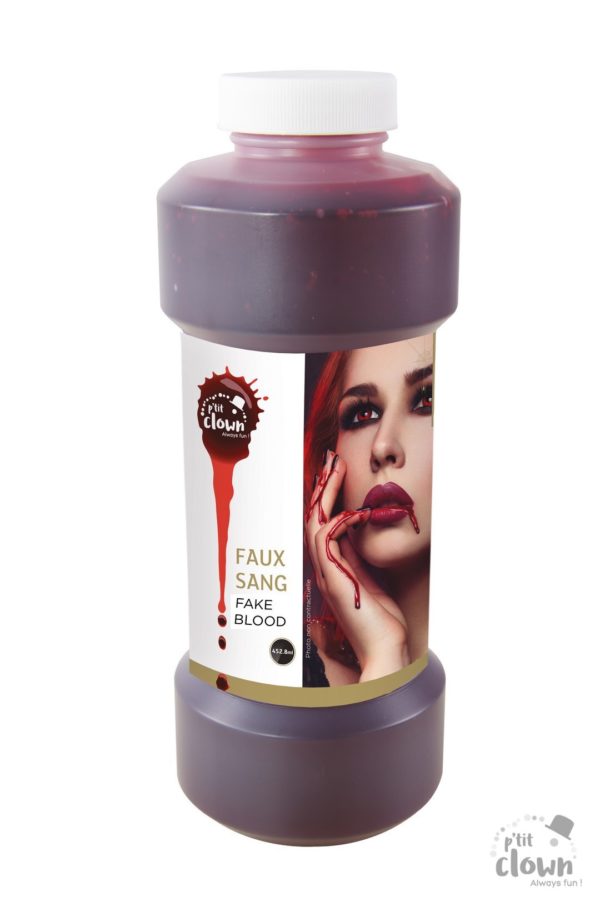ACCESSOIRES DE FETE-FAUX SANG GEL-BIDON FAUX SANG-MAUQILLAGE-HALLOWEEN