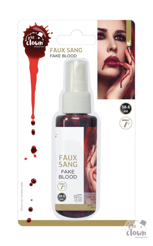 ACCESSOIRES DE FETE-FAUX SANG-SPRAY FAUX SANG-MAUQILLAGE-HALLOWEEN