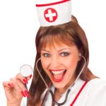 ACCESSOIRES DE FETE-INFIRMIERE-COIFFE D INFIRIMIERE-ACCESSOIRES INFIRMIERE