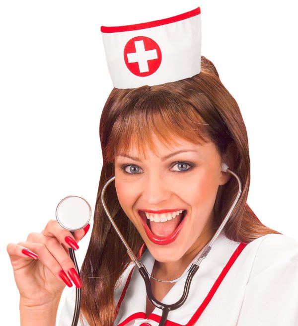 ACCESSOIRES DE FETE-INFIRMIERE-COIFFE D INFIRIMIERE-ACCESSOIRES INFIRMIERE