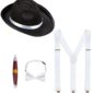 ACCESSOIRES DE FETE-KIT ADULTE-SET ADULTE-KIT GANGSTER-KIT ANNEES 20