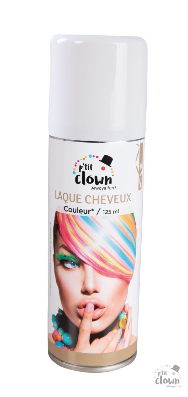 ACCESSOIRES DE FETE-LAQUE CHEVEUX-SPRAY CHEVEUX BLANC