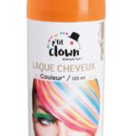ACCESSOIRES DE FETE-LAQUE CHEVEUX-SPRAY CHEVEUX ORANGE
