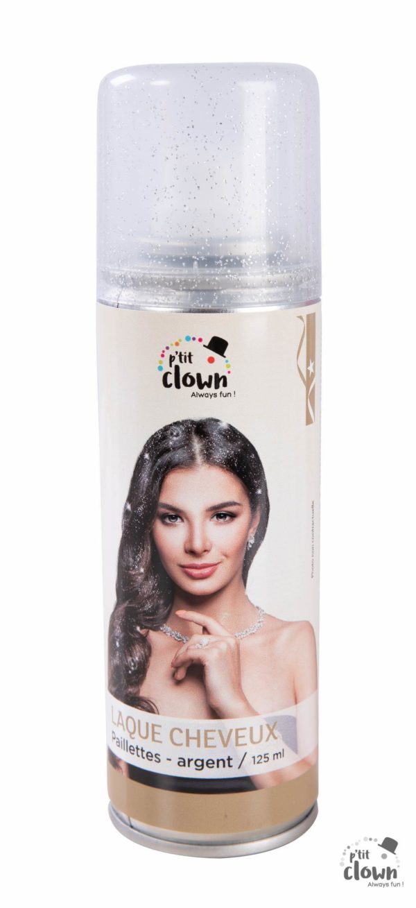 ACCESSOIRES-DE-FETE-LAQUE-CHEVEUX-SPRAY-CHEVEUX-PAILLETTES-ARGENTEE