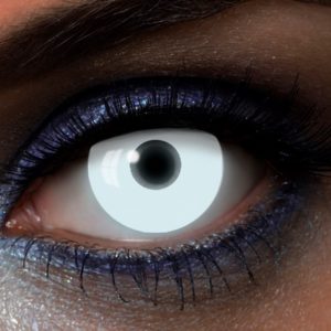 ACCESSOIRES DE FETE-LENTILLES-LENTILLES DE CONTACT-LENTILLES FANTAISIE-LENTILLES BLANCHE UV