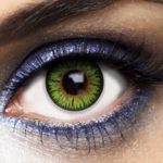 ACCESSOIRES DE FETE-LENTILLES-LENTILLES IRIS VERTE-MAQUILLAGE-EFFET-LENTILLES VERTES