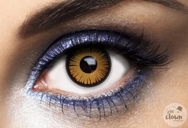 ACCESSOIRES DE FETE-LENTILLES-LENTILLES TWILIGHT-MAQUILLAGE-EFFET-LENTILLES TWILIGHT-LENTILLES ORANGE