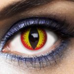 ACCESSOIRES DE FETE-LENTILLES-MAQUILLAGE-EFFET-LENTILLES OEIL DE CHAT-LENTILLES DIABLE