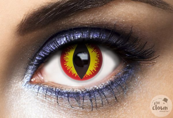 ACCESSOIRES DE FETE-LENTILLES-MAQUILLAGE-EFFET-LENTILLES OEIL DE CHAT-LENTILLES DIABLE