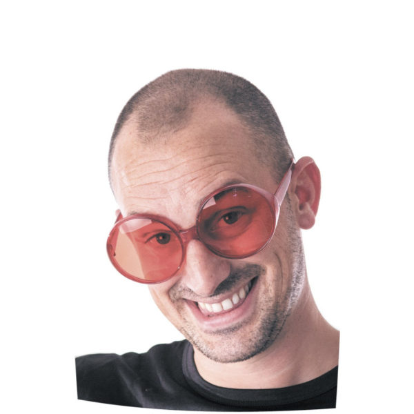 ACCESSOIRES DE FETE-LUNETTES-ACCESSOIRES LUNETTES-LUNETTES HIPPIE GEANTES ROUGE