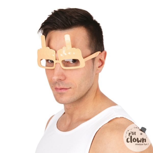 ACCESSOIRES DE FETE-LUNETTES DOIGT D'HONNEUR-LUNETTES