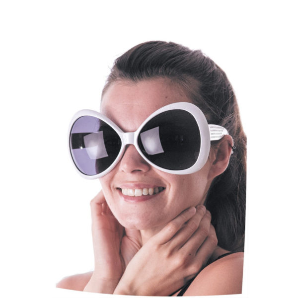ACCESSOIRES DE FETE-LUNETTES-LUNETTES DIVA BLANCHE