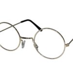 ACCESSOIRES DE FETE-LUNETTES RONDES-LUNETTES OR RONDE