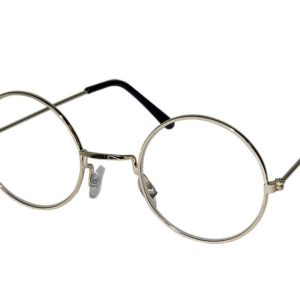 ACCESSOIRES DE FETE-LUNETTES RONDES-LUNETTES OR RONDE