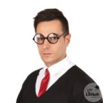 ACCESSOIRES DE FETE-LUNETTES SORCIER-LUNETTES RONDES NOIRES