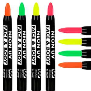 ACCESSOIRES DE FETE-MAQUILLAGE-CRAYON MAQUILLAGE-CRAYON FLUO-CRAYON MAQUILAGE FLUO-CRAYON MAQUILLAGE FLUO UV