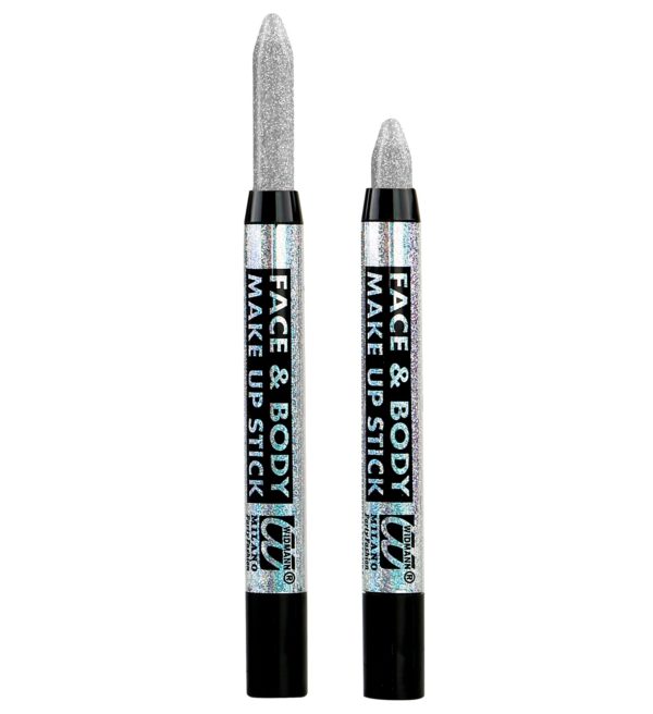 ACCESSOIRES DE FETE-MAQUILLAGE CRAYON PAILLETTES ARGENT