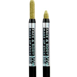 ACCESSOIRES DE FETE-MAQUILLAGE CRAYON PAILLETTES OR