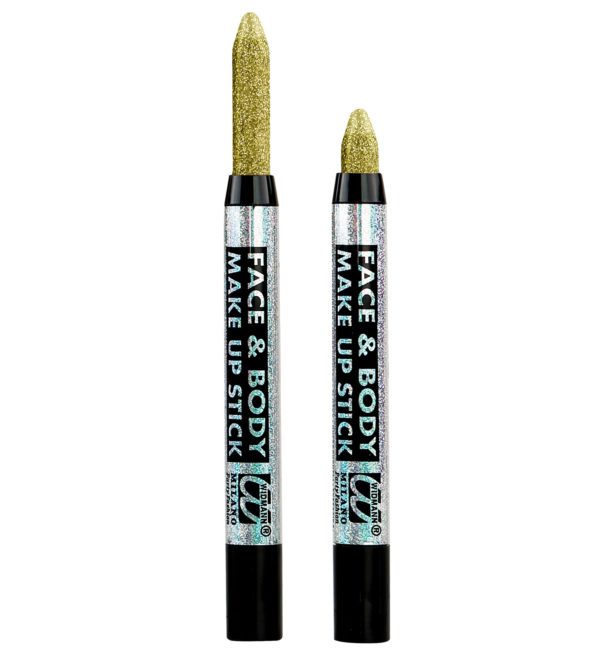 ACCESSOIRES DE FETE-MAQUILLAGE CRAYON PAILLETTES OR