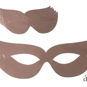 ACCESSOIRES DE FETE-MASQUE LOUPS-MASQUE EN CARTONS-LOUPS EN CARTON ROSE GOLD