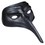 ACCESSOIRES DE FETE-MASQUE VENITIEN HOMME-MASQUE VENITIEN LONG-MASUQE VENITIEN NOIR