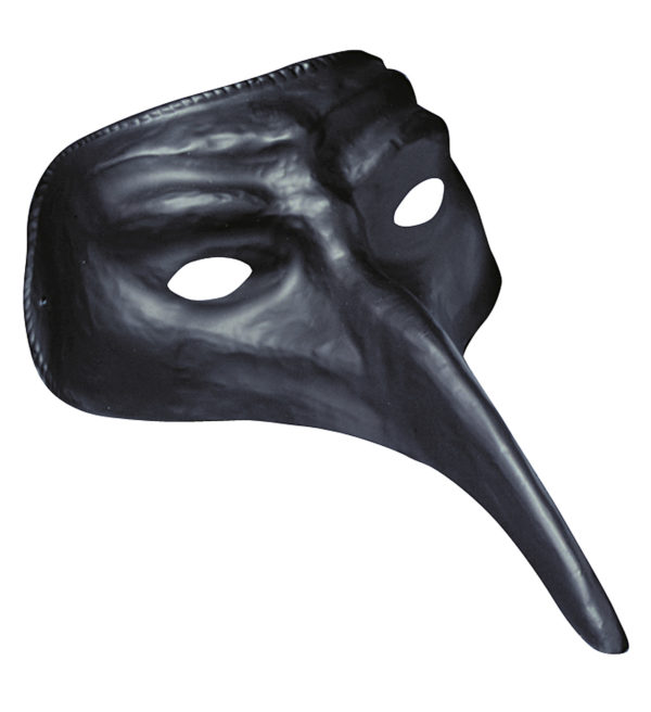 ACCESSOIRES DE FETE-MASQUE VENITIEN HOMME-MASQUE VENITIEN LONG-MASUQE VENITIEN NOIR