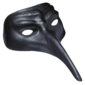ACCESSOIRES DE FETE-MASQUE VENITIEN HOMME-MASQUE VENITIEN LONG-MASUQE VENITIEN NOIR