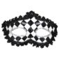 ACCESSOIRES DE FETE-MASQUES-MASQUE LOUP DAMIER-MASQUE VENITIEN
