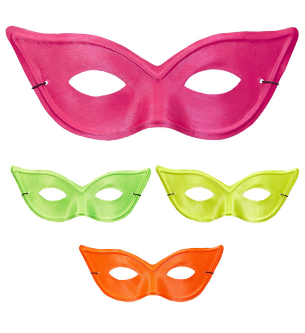 ACCESSOIRES DE FETE-MASQUES-MASQUE LOUP FLUO-MASQUES LOUPS VENITIEN FLUO-MASQUE LOUP VENITIEN