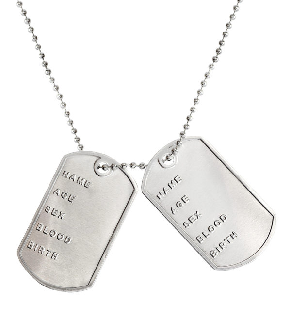 ACCESSOIRES DE FETE-MILITAIRE-ACCESSOIRES MILITAIRE-COLLIER MILITAIRE-COLLIER-BIJOUX-BIJOU MILITAIRE