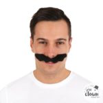 ACCESSOIRES DE FETE-MOUSTACHE-MOUSTACHE PLOMBIER-MOUSTACHE NOIR