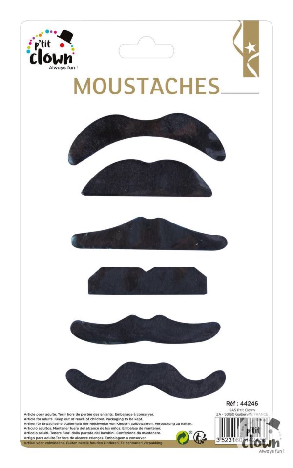 ACCESSOIRES DE FETE-MOUSTACHES-MOUSTACHE NOIRE ACCESSOIRES DE FETE-MOUSTACHES-MOUSTACHE NOIRE