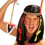ACCESSOIRES DE FETE-PERRUQUES-PERRUQUE COMANCHE-PERRUQUE INDIEN-ACCESSOIRES INDIEN