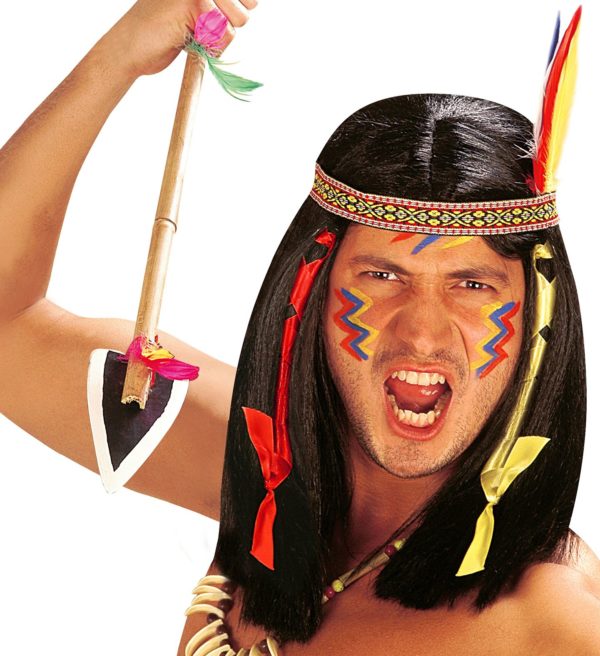 ACCESSOIRES DE FETE-PERRUQUES-PERRUQUE COMANCHE-PERRUQUE INDIEN-ACCESSOIRES INDIEN