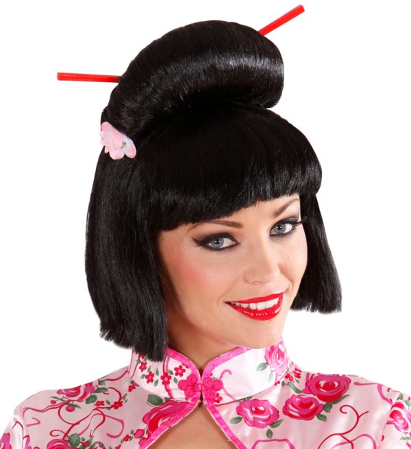 ACCESSOIRES DE FETE-PERRUQUES-PERRUQUE GEISHA