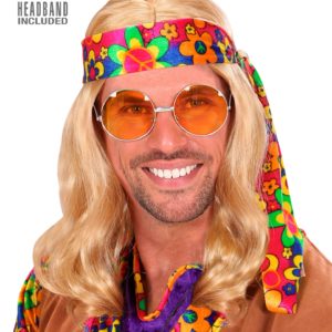 ACCESSOIRES-DE-FETE-PERRUQUES-PERRUQUE-HIPPIE-HOMME BLONDE