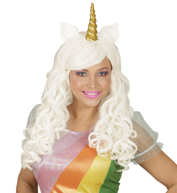 ACCESSOIRES DE FETE-PERRUQUES-PERRUQUE LICORNE-PERRUQUE LICORNE MAGIQUE
