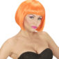 ACCESSOIRES DE FETE-PERRUQUES-PERRUQUE ORANGE FLUO