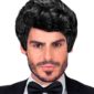 ACCESSOIRES DE FETE-PERRUQUES-PERRUQUE RICK NOIRE