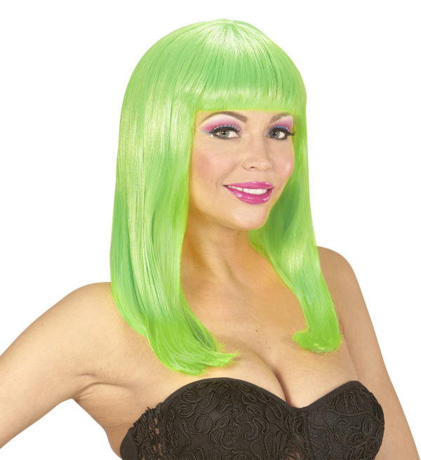 ACCESSOIRES DE FETE-PERRUQUES-PERRUQUE VERT FLUO