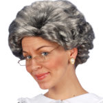 ACCESSOIRES DE FETE-PERRUQUES-PERRUQUE VIEILLE-PERRUQUE CHEVEUX GRIS