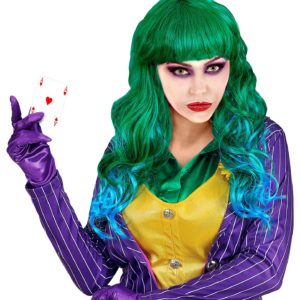 ACCESSOIRES DE FETE-PERRUQUES-PERRUQUES CLOWN MALEFIQUE FEMME-PERRUQUE JOKER FEMME