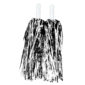 ACCESSOIRES DE FETE-POMPONS-POMPONS DE POM POM GIRL-ACCESSOIRES POM PON GIRL- POMPONS ARGENT