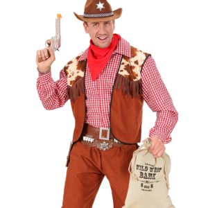 ACCESSOIRES DE FETE-SAC BILLETS DE BANQUE-ACCESSOIRES COWBOY