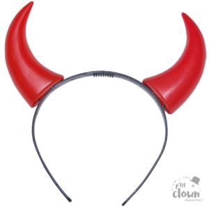 ACCESSOIRES DE FETE-SERRE TETE DE DIABLE-SERRE TETE-DIABLE-CORNES ROUGE